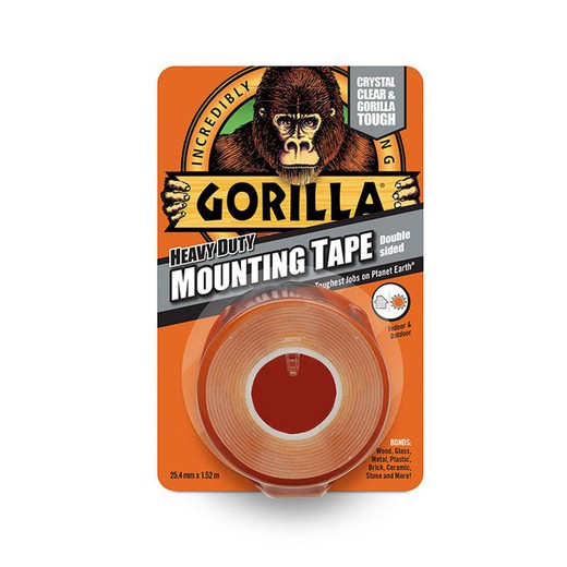 Cinta Doble Cara Gorilla 1,5mx25mm Trans