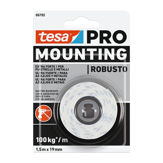 Cinta doble cara Mounting PRO Ultra Fuerte 1,5mx19mm