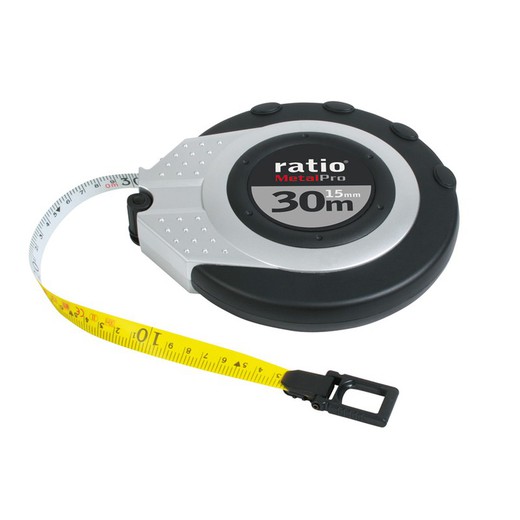 Cinta mètrica fibra de vidre RATIO MetalPro 5515 Cinta Metrica 30 Mts.Ratio