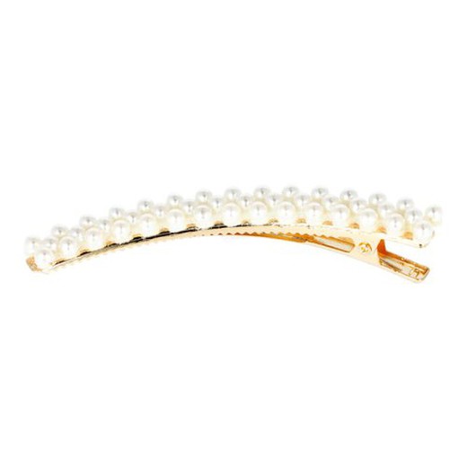 Clip Dorado Curvo C/Perla 2U 06938