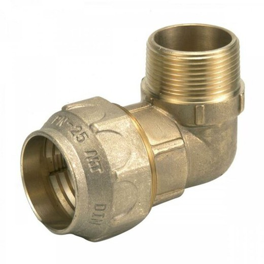 Codo 90´┐Ż Macho Pe/M 25x3/4" Ligero