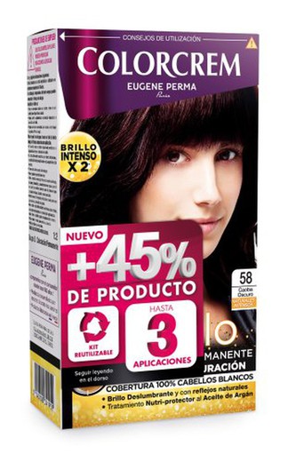 Colorcrem N. 58 +45% Caoba Oscuro