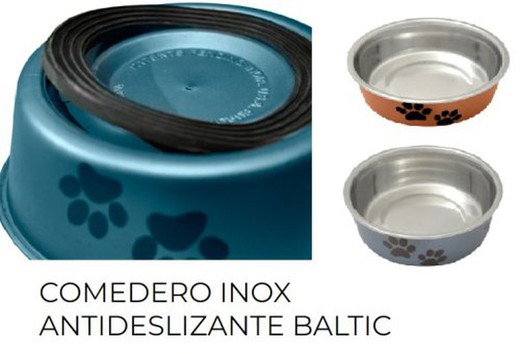 Comedero Perro Inox Antidesliz.500 75062