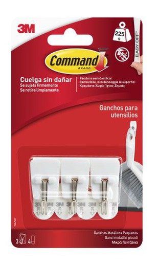 Command Ganchos Metalicos Peq. (3)