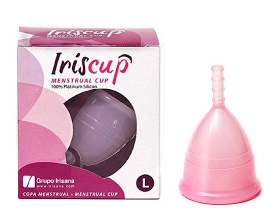 Copa Menstrual Irisana Talla L Rosa