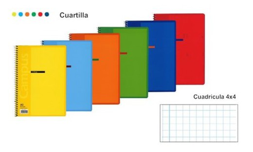 Notebook Campus A/5 Squares 80H 030020