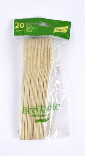 Cuchara Biodegradable (20Un) Madera