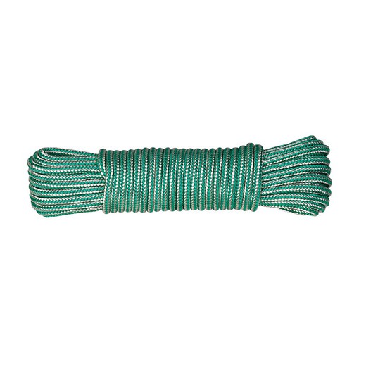 Corde polypropylène tressée EHS Corde Poliprop.4Mmx15M.Bl-Vde.Ehs