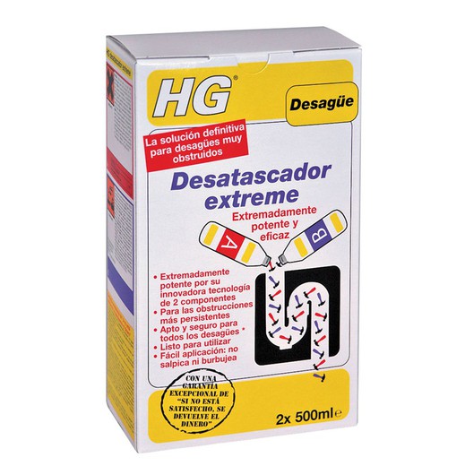 Limpador de esgoto HG Extreme. Êmbolo Extremo de 2 Componentes