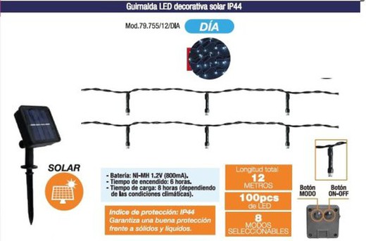 Dh Guirnalda12Mt100Pc.79755/12/Dia Solar