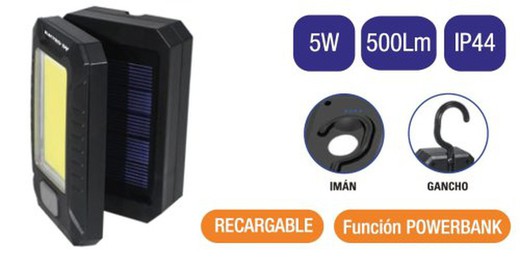 Dh Linterna Led Recarg.5W Solar    60497