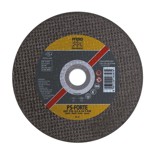 Disco de corte de metal PFERD EH. Disco C. Aço Eh 230-3,0 A24 P Psf