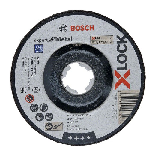 Disco Desbaste X-Lock Expert Metal 125X6