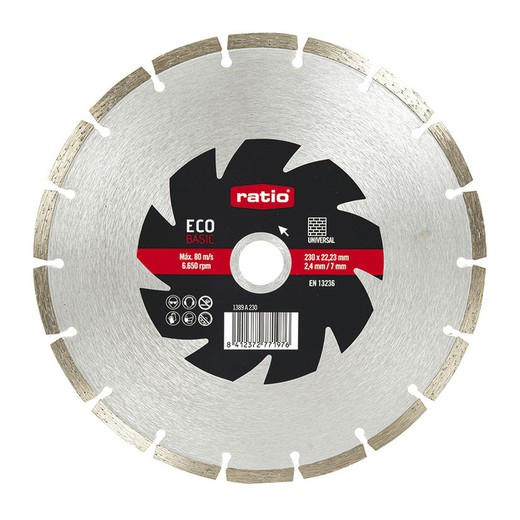 Disc diamant RÀTIO Eco Basic Disc Segmen.Univ.Eco 230Mm.Ratio