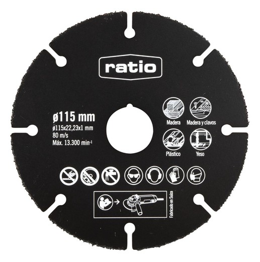 RATIO Multiwheel Disco Multimaterial Disco Multiwheel Carbide 115Mm.Ratio