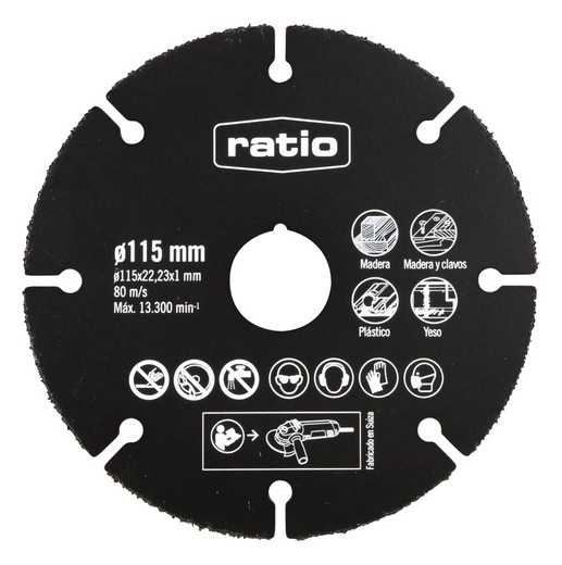 Disc multimaterial RATIO Multiwheel Disc Multiwheel De Carburo 115Mm.Ratio