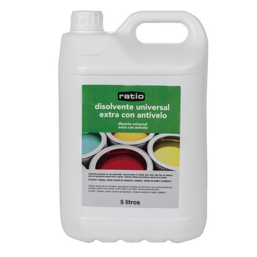 Dissolvent universal extra amb antivel RÀTIO. Dissolvent Univ. Amb Antivel Ratio 5L