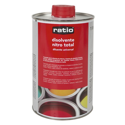 Dissolvent universal RÀTIO Nitro Total. Dissolvent Univers.Nitro Total Ratio 1 L