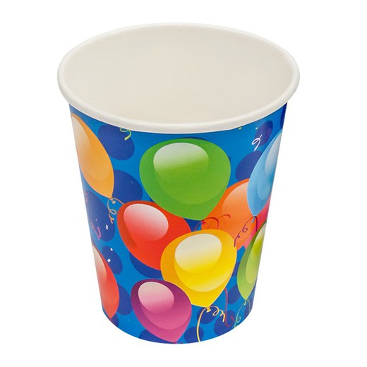 Display 12 Packs 10 Vasos 25Cl. Balloons