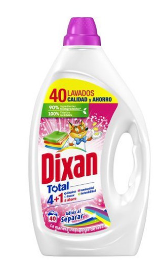 Dixan Gel (40 D.) No Separar Rosa + 20%