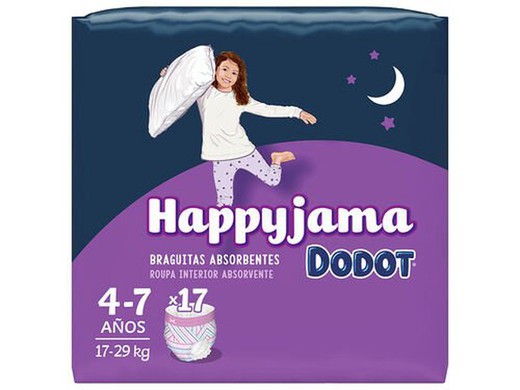 Dodot Happyjamas Girl (T/7) 17 Unid.