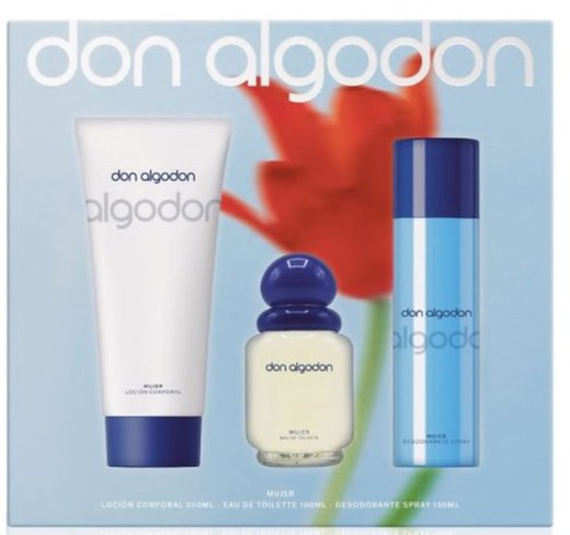 Don Algodon Set Mujer(Col.100+Deo.+Loc)