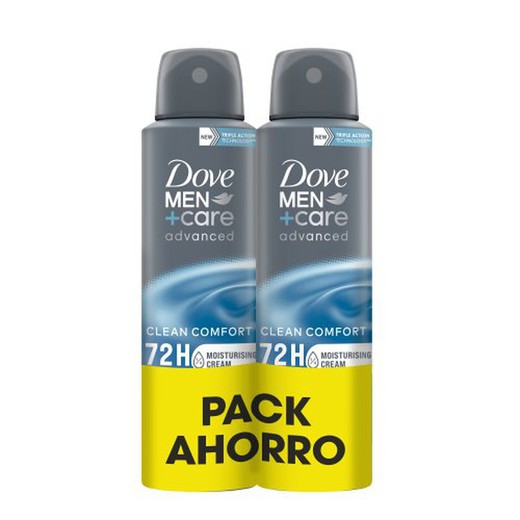 Dove Deo. Spray 150 Men Clean Confor(2U)