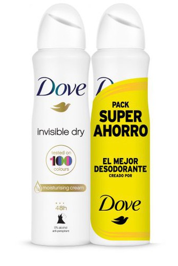 Dove Deo. Spray 200 Invisible Duplo (*)