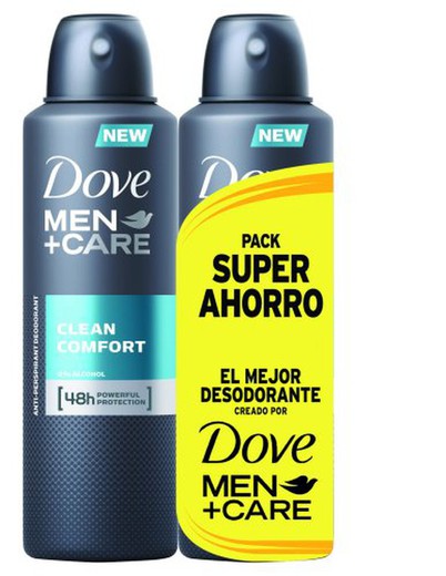 Dove Deo. Spray 200 Men Clean Duplo (*)