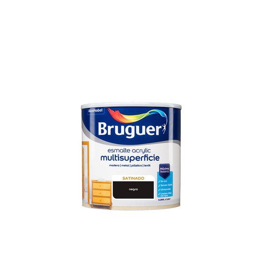 Esm. Acrylic Mult. Bruguer Sat Negro 250