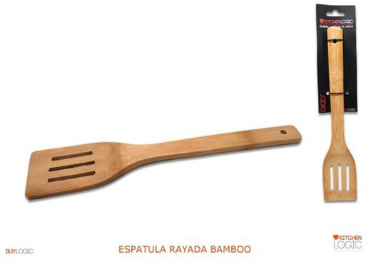 Espatula Bambu Rayada Cocina 30Cm 77618