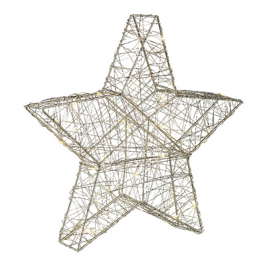 Estrela Decorativa Micro Led 5X30 Cm.