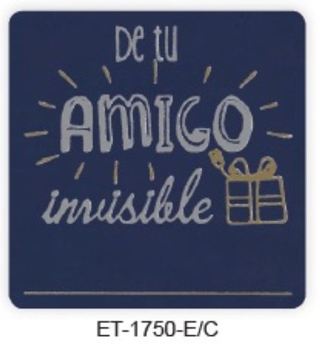 Etiq. Amic Invisible 1750-C