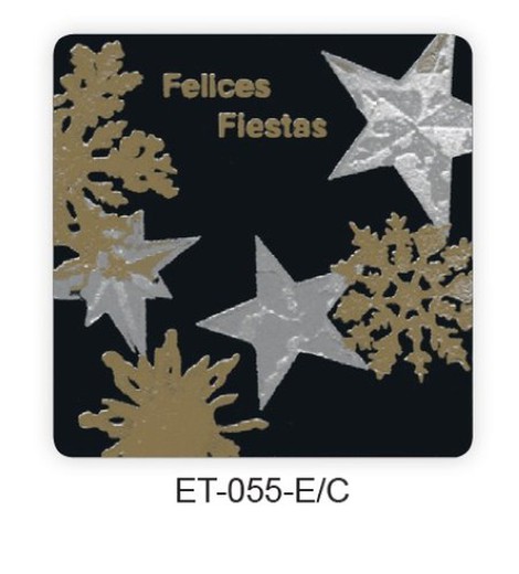 Etiq. Felices Fiestas (250) R-Et055E