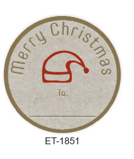Etiq. Merry Christmas R-1851