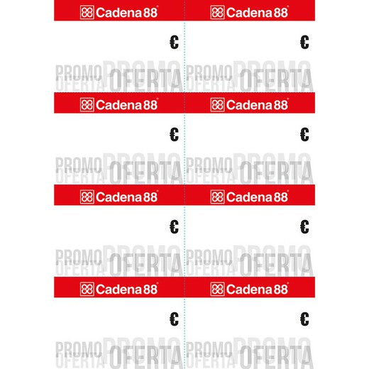 Etiquetas pré-impressas papel colorido Porta-etiquetas Promo-Of C88 100X70 100 Folhas