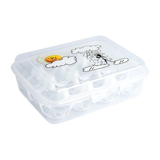 Lunch box hermétique en plastique Hermetico Dozen Eggs