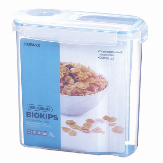 KOMAX Biokips Lunch Box Hermétique Plastique Biokips Lunch Box Céréales 4 Lts.