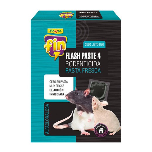 Flash Paste4 Raticida Alfacloralosa 120G