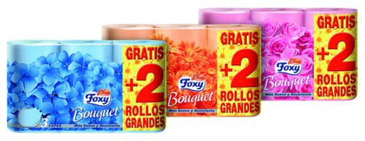 Foxy High. Bouquet Couleurs 3Couches (6=12)