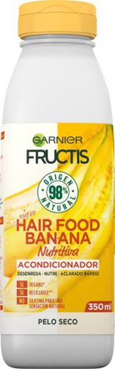 Fructis Hair Food Acond. 350 Banana Sec