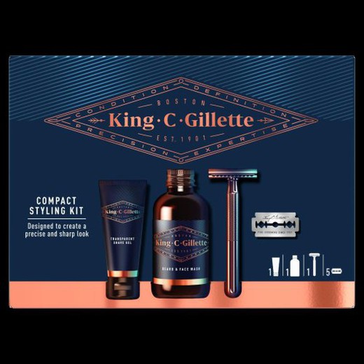 Gillette Est KingñC Maq+Limp 60+Afeit 30