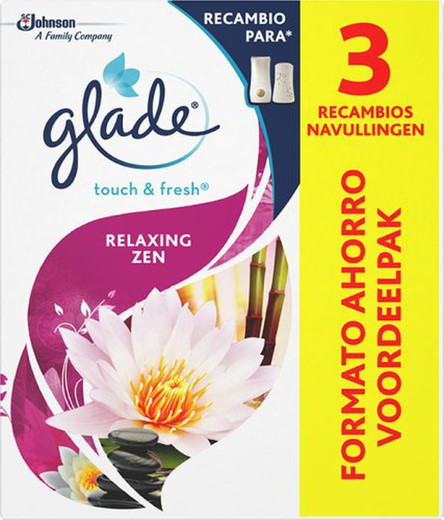 Glade Un Toque Recambio Relax Zen (3 Re)