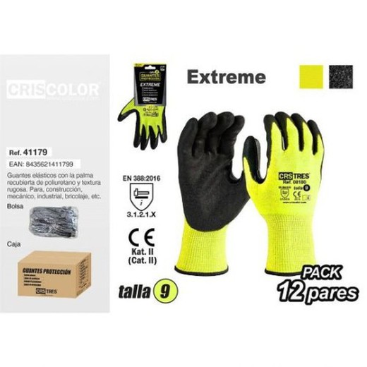 Guante Extreme Amarillo T-9  41179