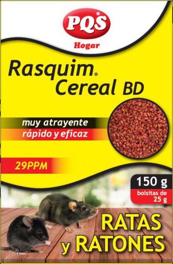Ibys/Rasquim Raticida Esquer Cereal 6X25G