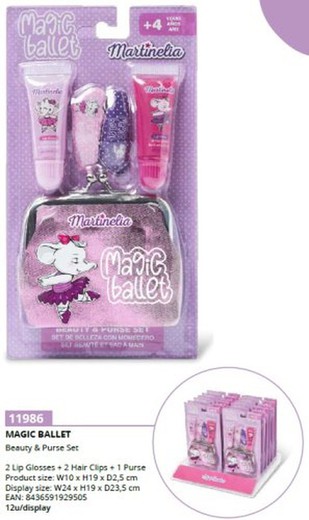 Idc Inf. Magic Ballet Purse Set  11986