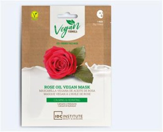 Idc Mascarilla Fac.Vegano Rosas 3723