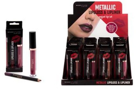 Idc M.Lipgloss + Lipliner Metalic 60721