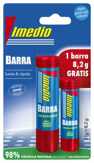 Imedio Pegamento Barra 21Gr + Barra 8Gr