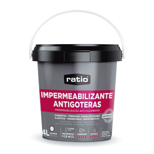 Impermeabilizante Blanco Ratio 4L